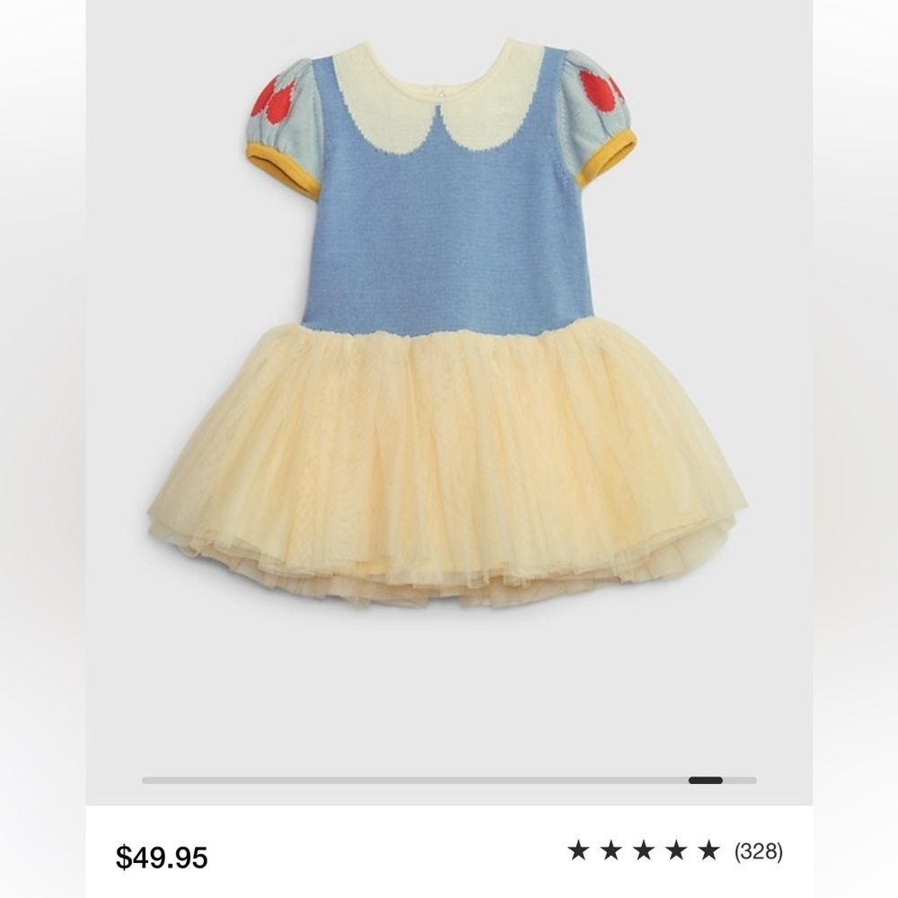 Baby GAP Snow White dress size 18-24 months